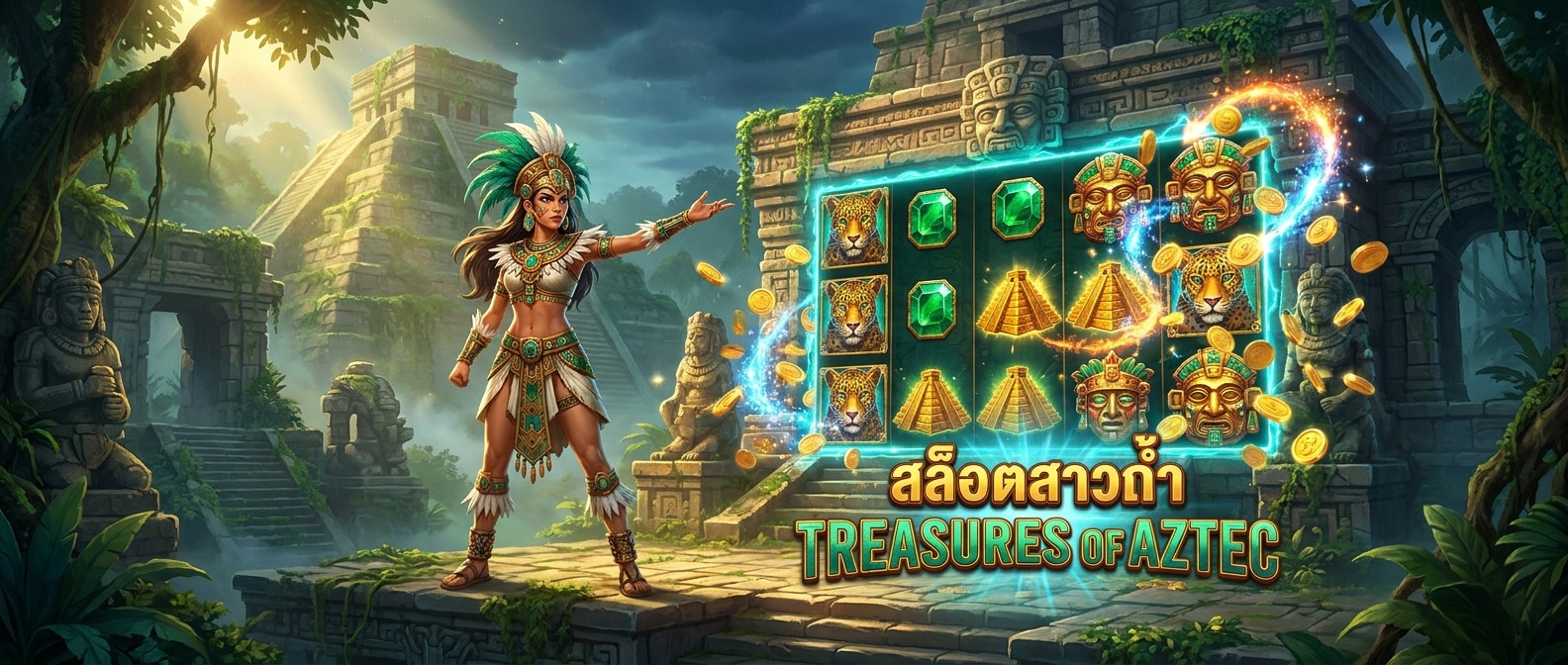 เจาะลึก Treasures of Aztec เล่นยังไงให้ปัง - PGSLOT